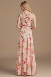 Simply Brilliant Floral Pink Bridesmaid Dresses Ideal for Memorable Wedding Moments - Pink Floral - PromDressClub